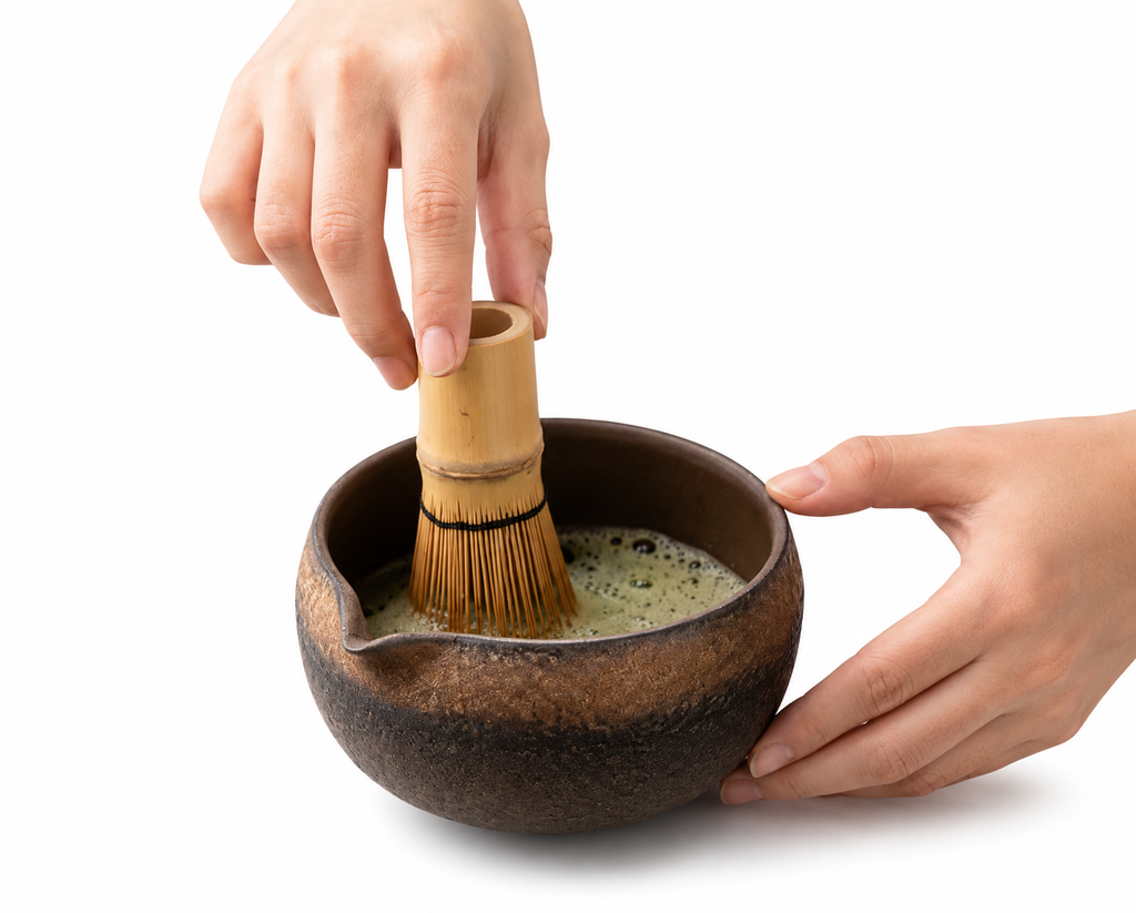 Kit para matcha de hierro             HYAKUBEN TACHI